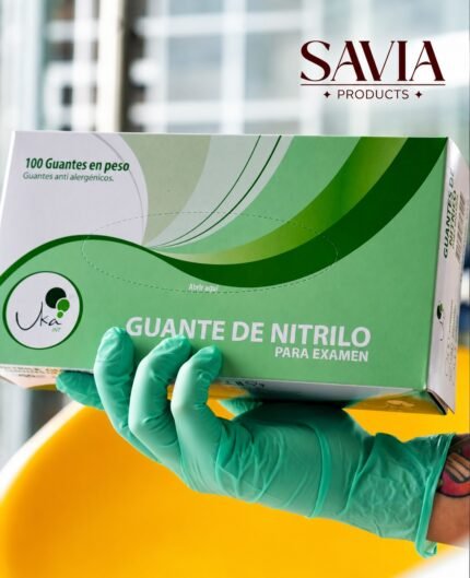 GUANTES DE NITRILO VERDES