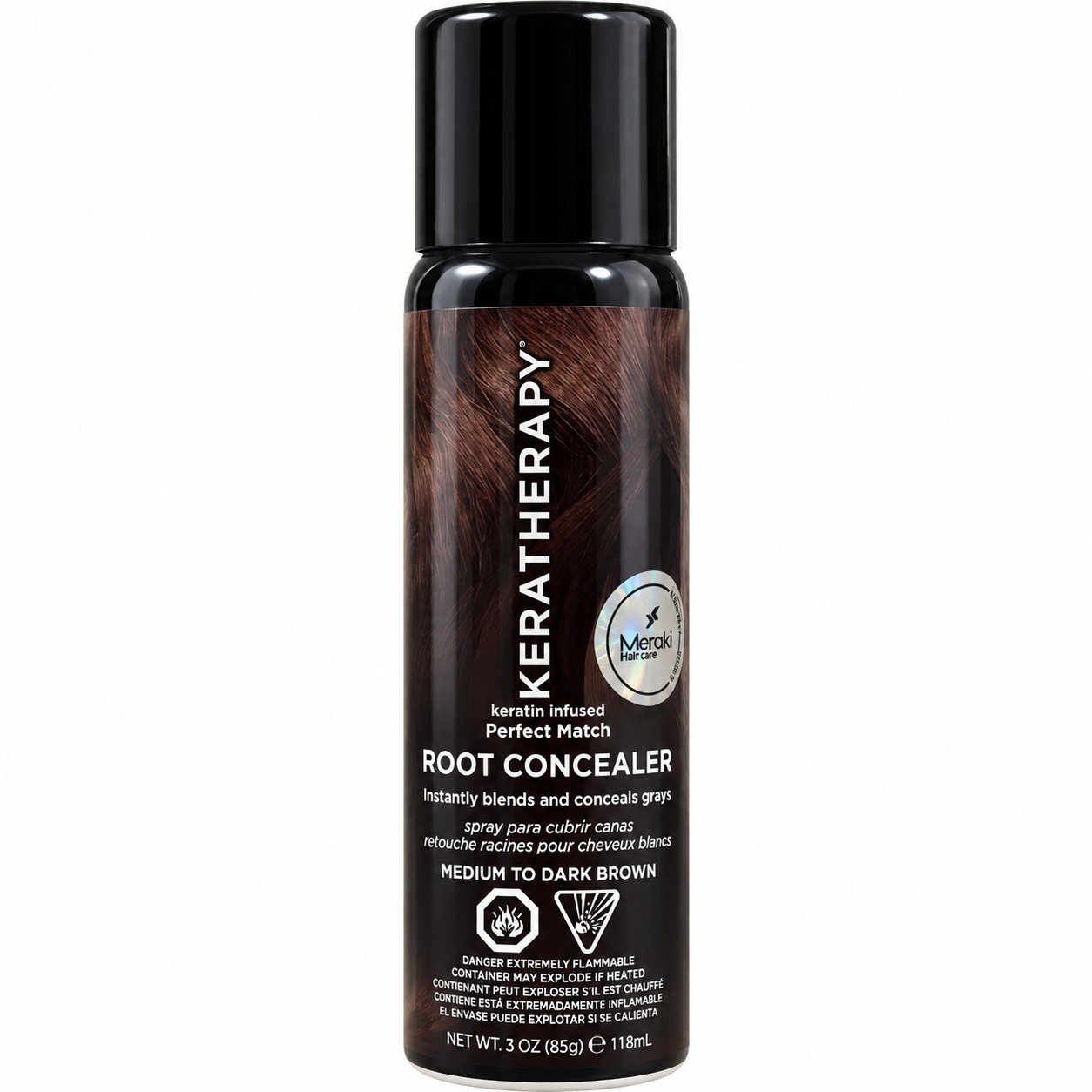 1790624567381.jpg Keratherapy root concealer medium to dark brown 118ml - Image 1
