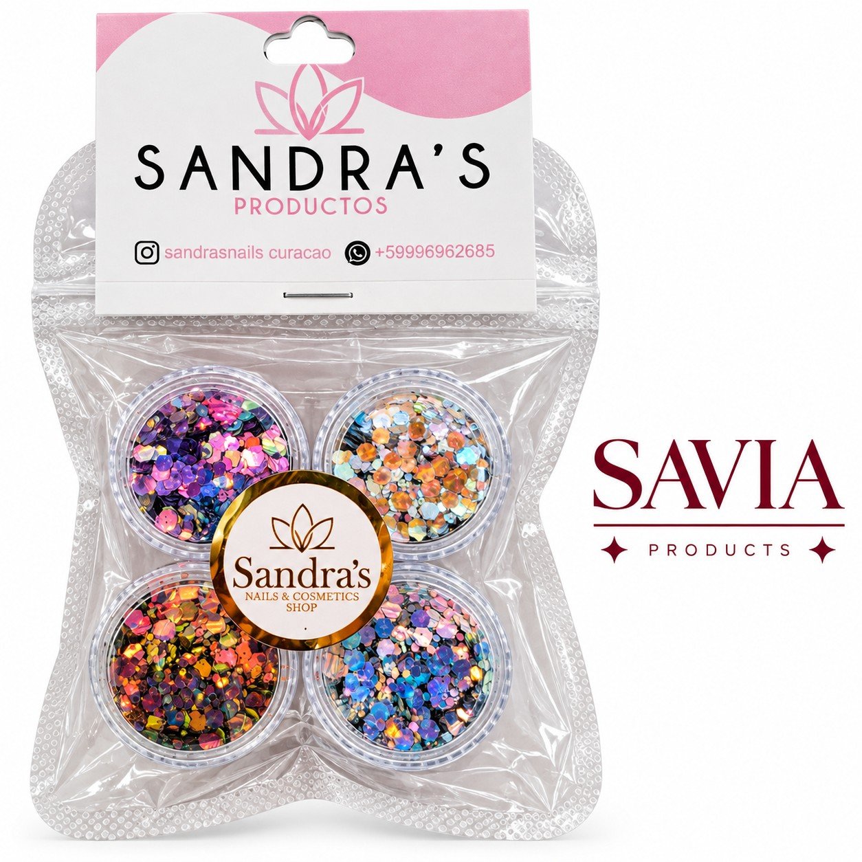 1791473548605.jpg SANDRA'S GLITTER SET X4 AURORA - Image 1