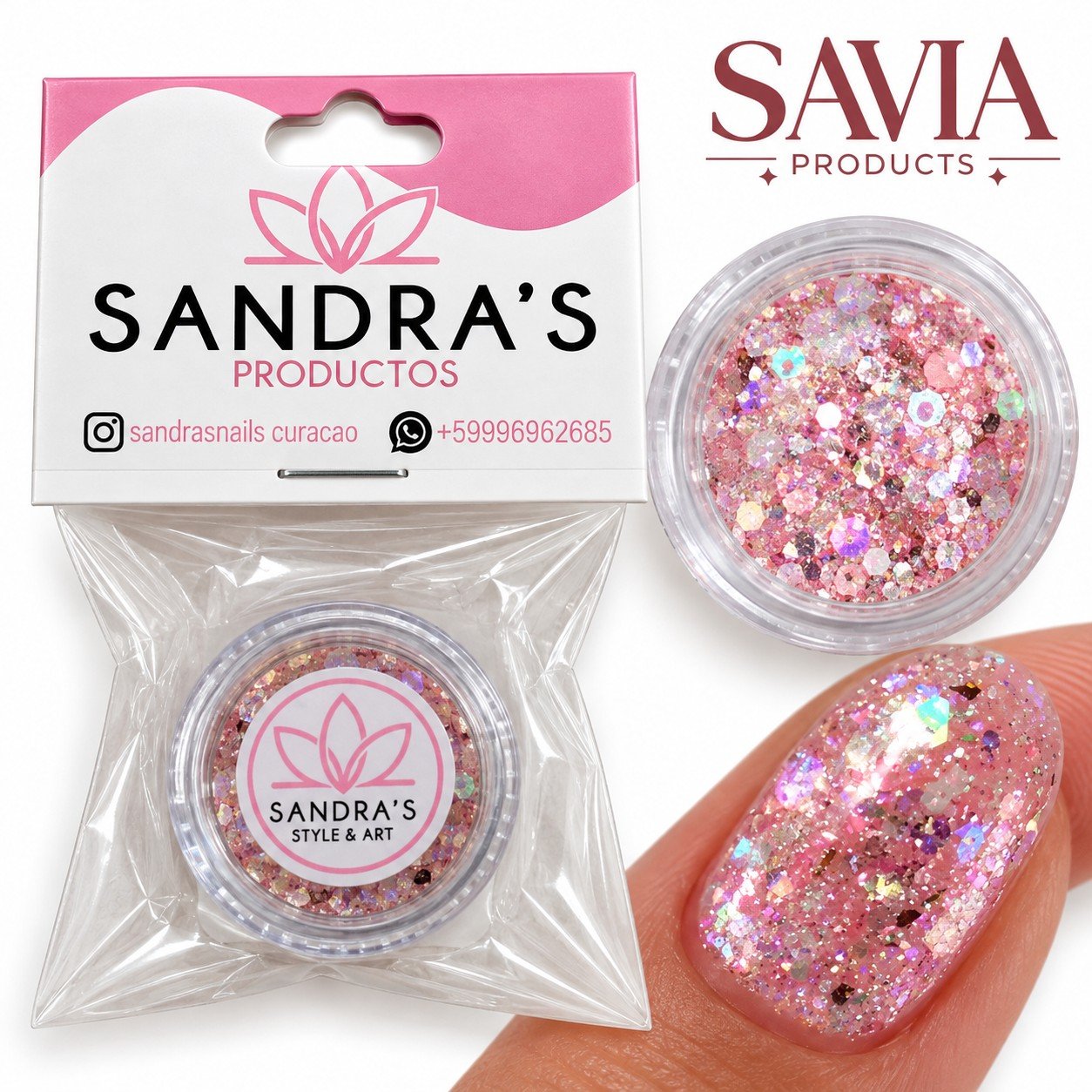 1791475922907.jpg GLITTER ENCAPSULATING PINK - Image 1