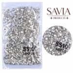 NAIL ART STONES SS4 1440 PCS PLATA
